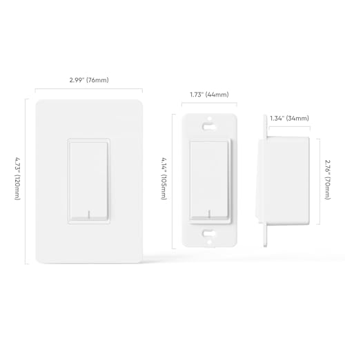 TREATLIFE 3-Way Smart Light Switch 4-Pack