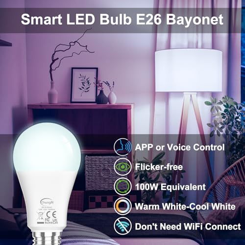 ChangM Smart LED Light Bulb Compatible with Alexa