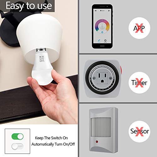 Smart Dusk to Dawn LED Bulbs - 3 Pack