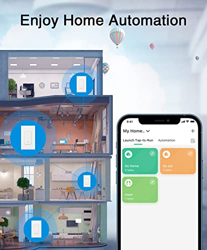 GHome Wi-Fi Smart Light Switch for Alexa/Google Home