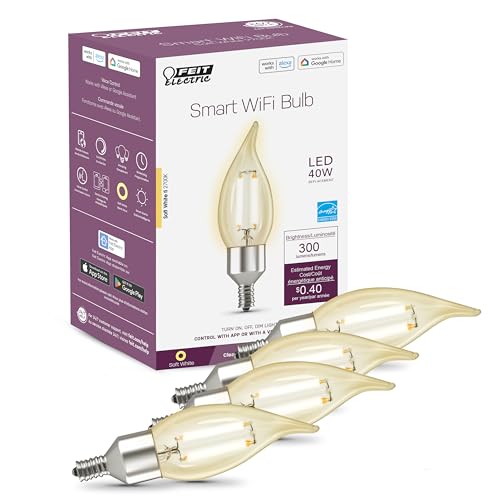 Smart LED Candle Bulb - Alexa & Google Assistant