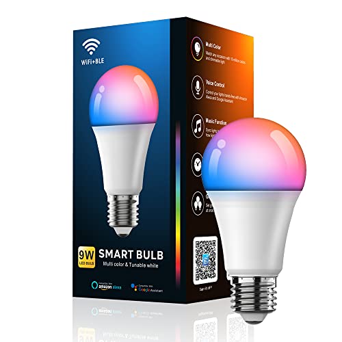 Color-Changing Smart LED Bulb with Alexa Compatibility