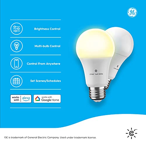 GE CYNC Smart LED Bulbs 4-Pack, Soft White
