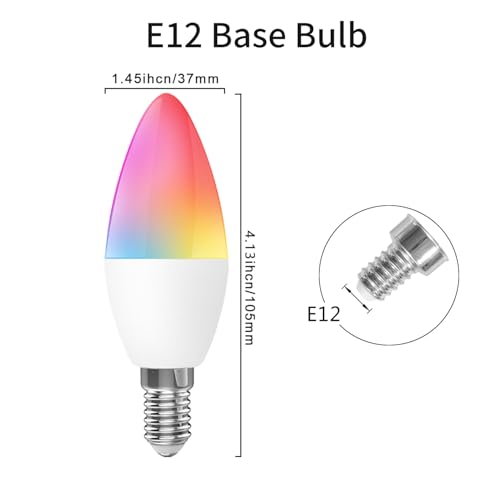 XFOX RGB+CCT Smart LED Bulbs, 5 Pack
