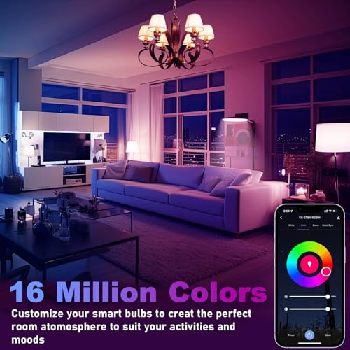 LEDEPLY Color Changing Smart LED Bulb, E26