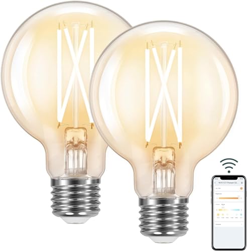 Smart Dimmable WiFi Edison Bulbs - 2-Pack