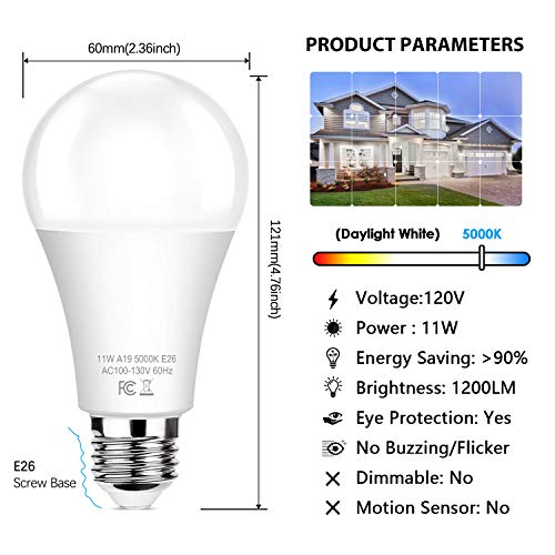6-Pack Dusk to Dawn A19 LED Light Bulbs
