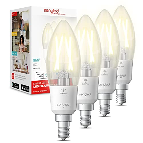 Sengled Smart LED Candelabra Bulbs, Edison Style