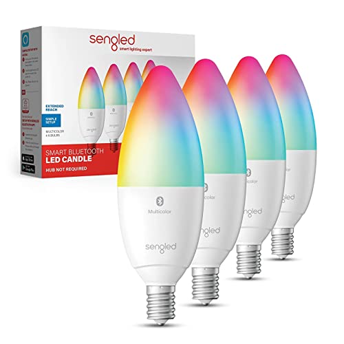 Sengled E12 Smart Light Bulbs, Alexa Compatible, 4-Pack