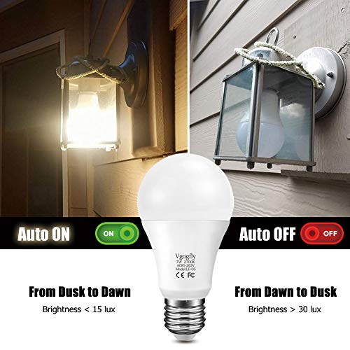 Smart Dusk to Dawn LED Bulbs - 3 Pack