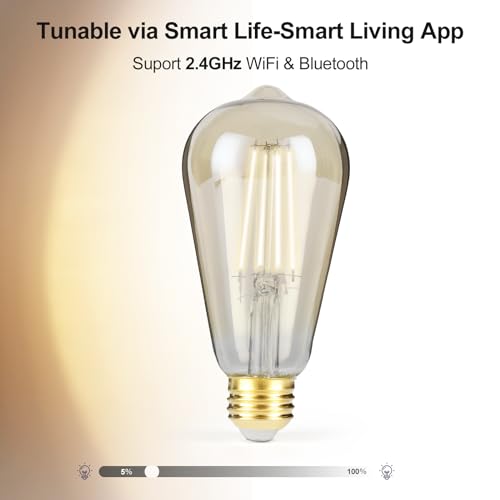 OPPLE Smart Vintage LED Filament Bulb 4-Pack