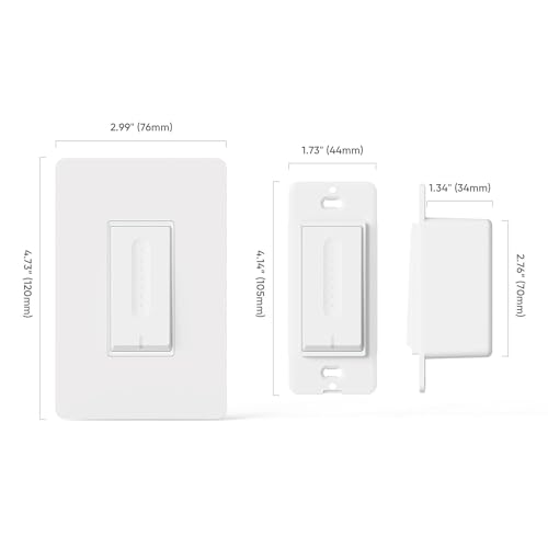 TREATLIFE Smart Dimmer Switches - 4 Pack