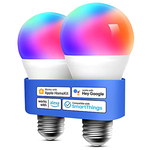 Smart WiFi LED Bulbs with Dimming & Color Options