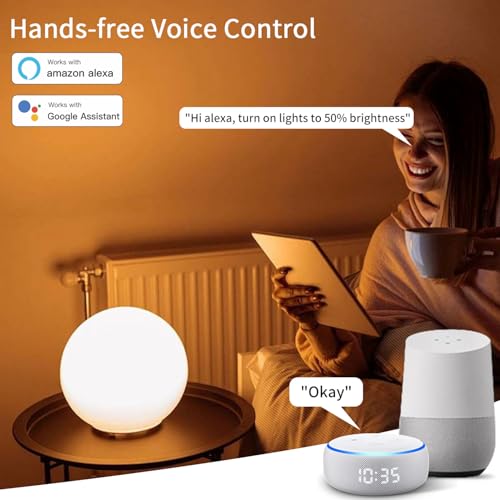 XFOX RGB+CCT Smart LED Bulbs, 5 Pack