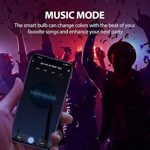 AFINSEA Bluetooth Color Changing Smart Light Bulb
