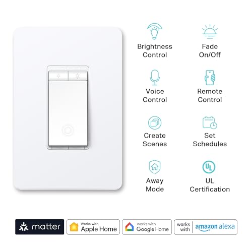 Kasa Smart Dimmer Switch - Voice Control, 3-Pack