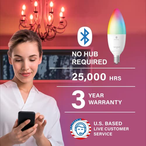 Sengled E12 Smart Light Bulbs, Alexa Compatible, 4-Pack