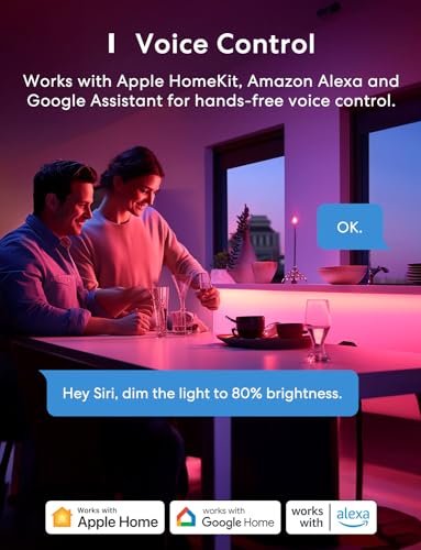 Smart WiFi LED Bulbs with Dimming & Color Options