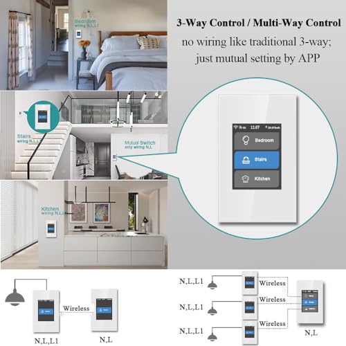 LANBON WiFi Smart Light Switch with LCD Panel