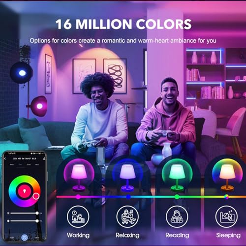 AFINSEA Bluetooth Color Changing Smart Light Bulb