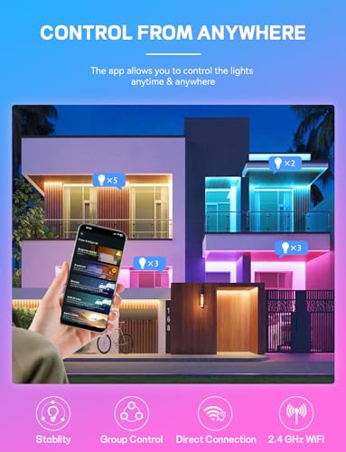 Color-Changing Smart LED Bulb with Alexa Compatibility
