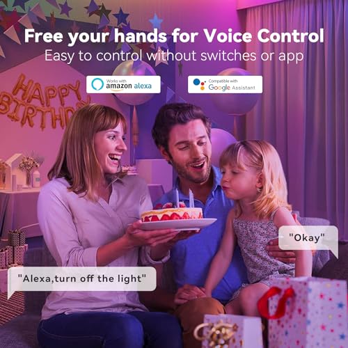 TJOY 6-Pack Smart RGB Light Bulbs with Alexa