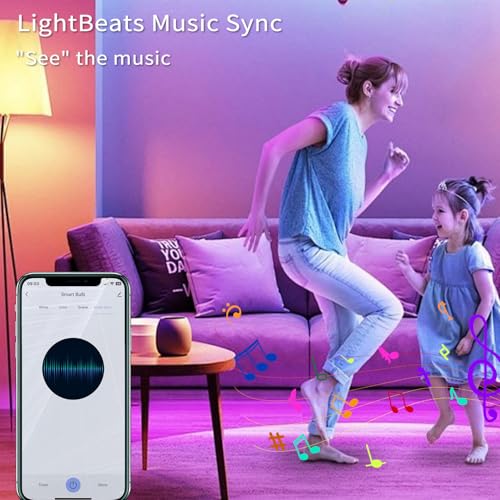 XFOX RGB+CCT Smart LED Bulbs, 5 Pack