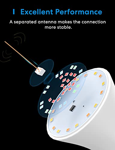 Smart WiFi LED Bulbs with Dimming & Color Options