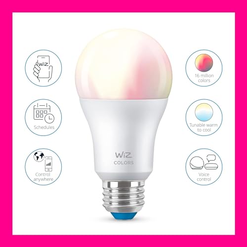 WiZ A19 Smart LED Bulb, Wi-Fi & Voice Control