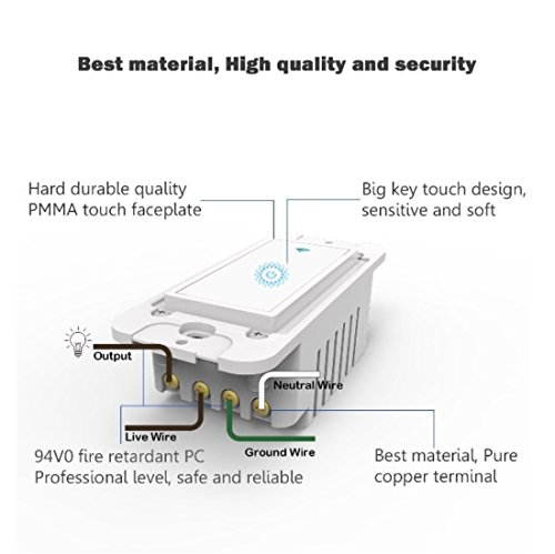 Smart Wifi Light Switch with Remote Control