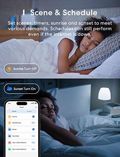 Smart WiFi LED Bulbs with Dimming & Color Options