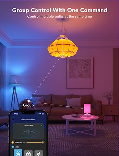 Govee WiFi Smart RGBWW Dimmable Light Bulbs