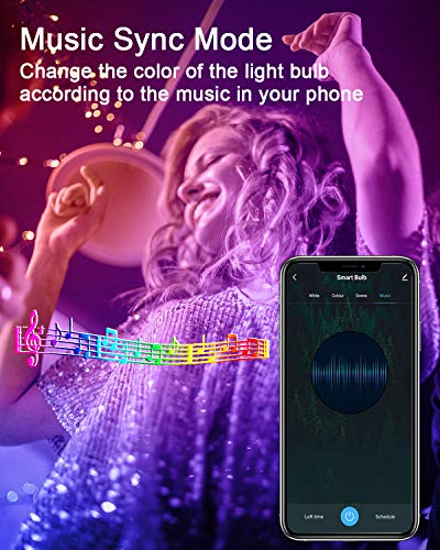 DOGAIN Smart RGB LED Bulbs 2-Pack for Home