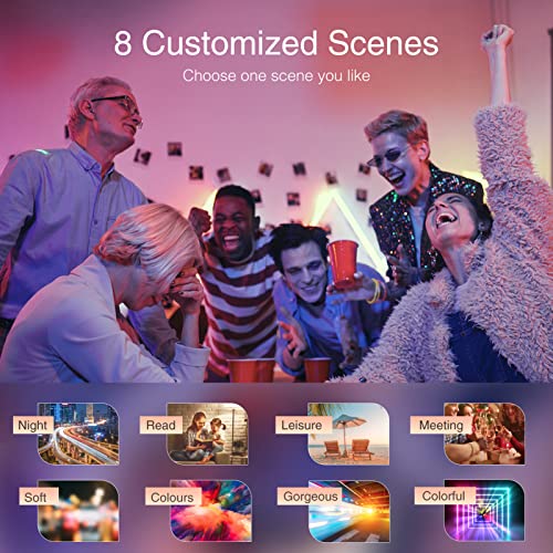 Ghome Smart RGB LED Light Bulbs, 4 Pack