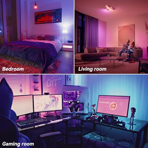 TJOY 6-Pack Smart RGB Light Bulbs with Alexa