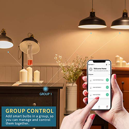 Smart WiFi LED Color Changing Light Bulbs 4-Pack