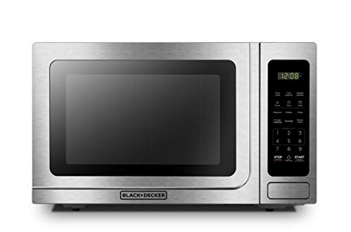 BLACK+DECKER Digital Microwave Oven with Turntable, Child Safety