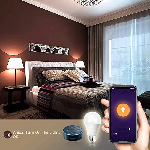 Smart WiFi LED Color Changing Light Bulbs 4-Pack