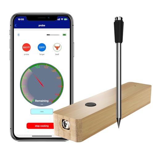 Wireless Smart Oven Thermometer for BBQ Grill Monitoring