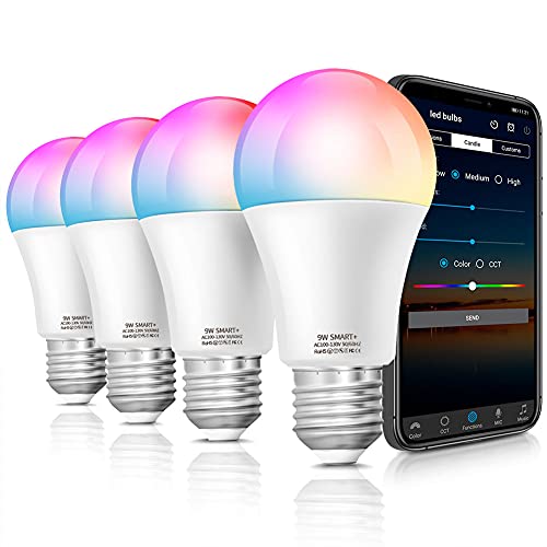 LAPURETE Smart LED Color Changing Bulbs - 4 Pack