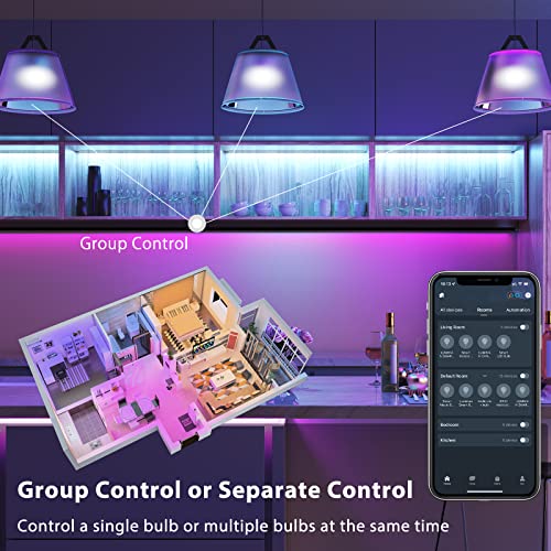LUMIMAN Smart Color Changing LED Bulbs - 4 Pack