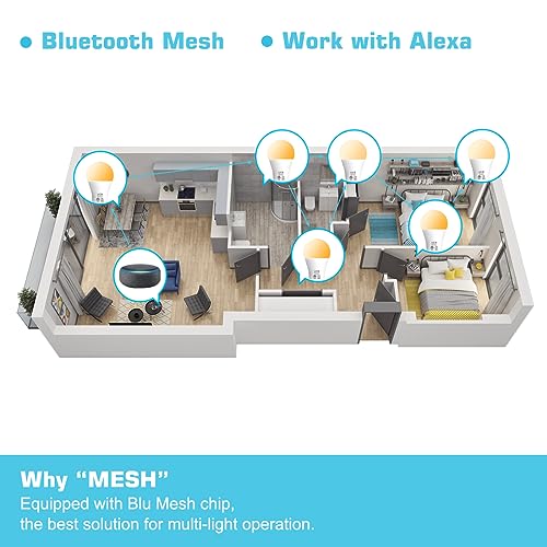 MELPO Smart Tunable LED Bulbs - 8 Pack