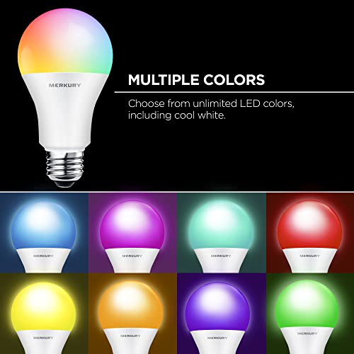 Multicolor Smart LED Light Bulb 2-Pack