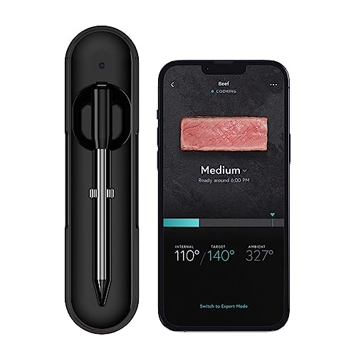 KitchenAid Yummly Bluetooth Smart Meat Thermometer, 43-hour Battery