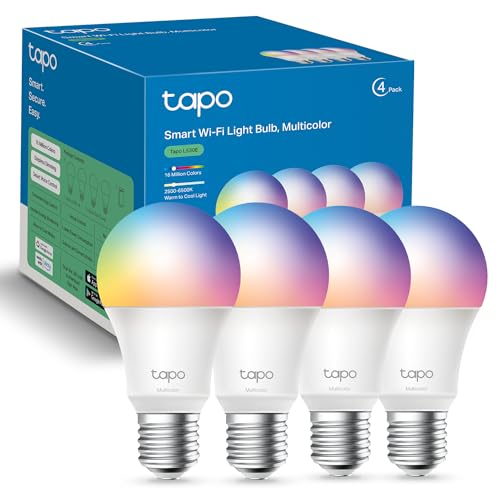 TP-Link Tapo 16M Color Smart Light Bulbs (4-Pack)