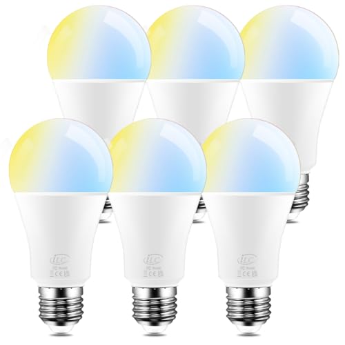 ILC Smart Alexa Light Bulbs, 12W, 6 Pack