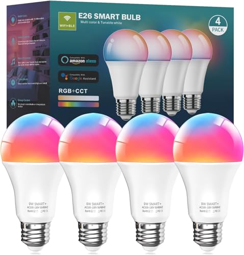 Smart WiFi Bluetooth Color Changing LED Bulbs
