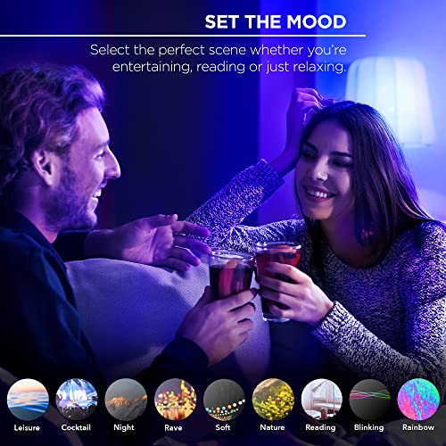 Multicolor Smart LED Light Bulb 2-Pack
