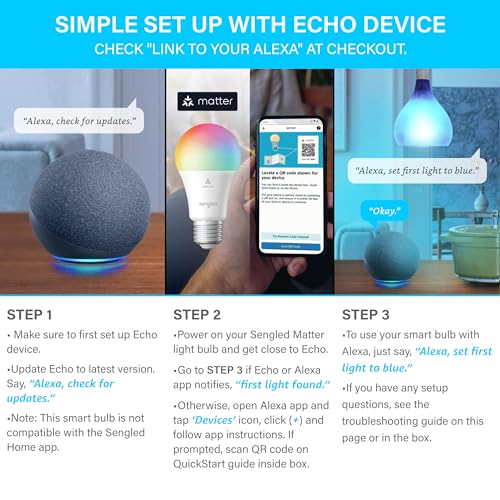Sengled Multicolor Matter Smart LED Light Bulb