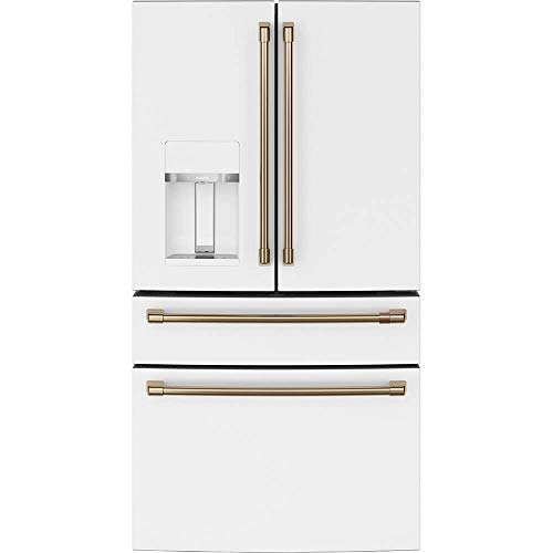 Smart 4-Door French Door Refrigerator in Matte White